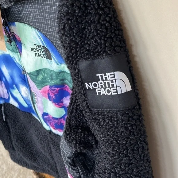 Brand New The North Face Alfie Kungu Denali Full Zip Jacket Black Fleece Graphic